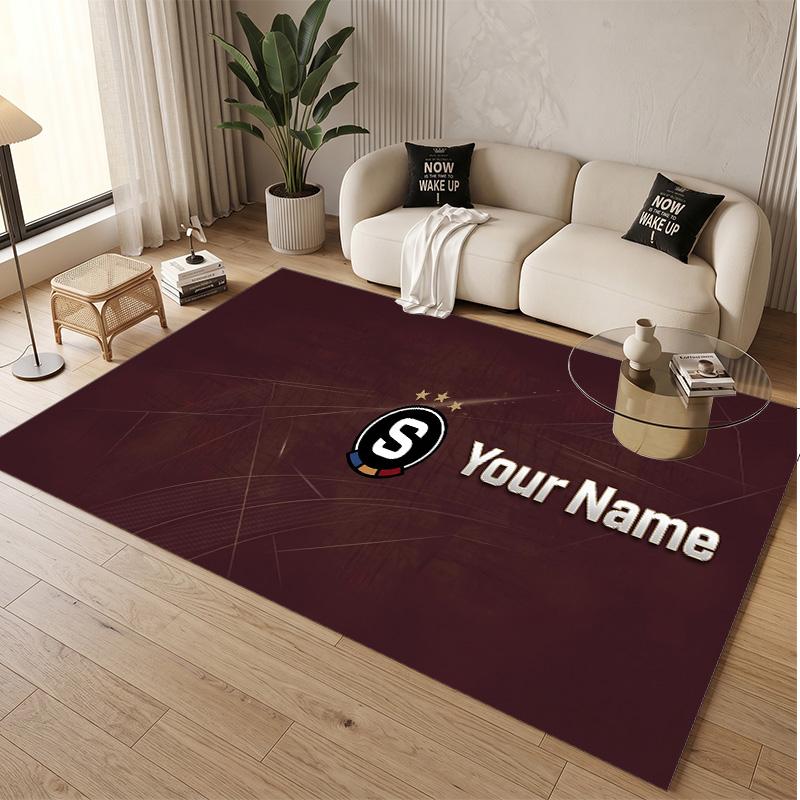 Personalized Crystal Velvet Carpet Sparta Prague Pattern Non Slip Floor Rug