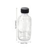 Juicing Bottles Reusable Glass 12X Glass Ginger Containers With Lids 2 Oz/60 Ml Small Clear Take Out Containers Ginger Shots