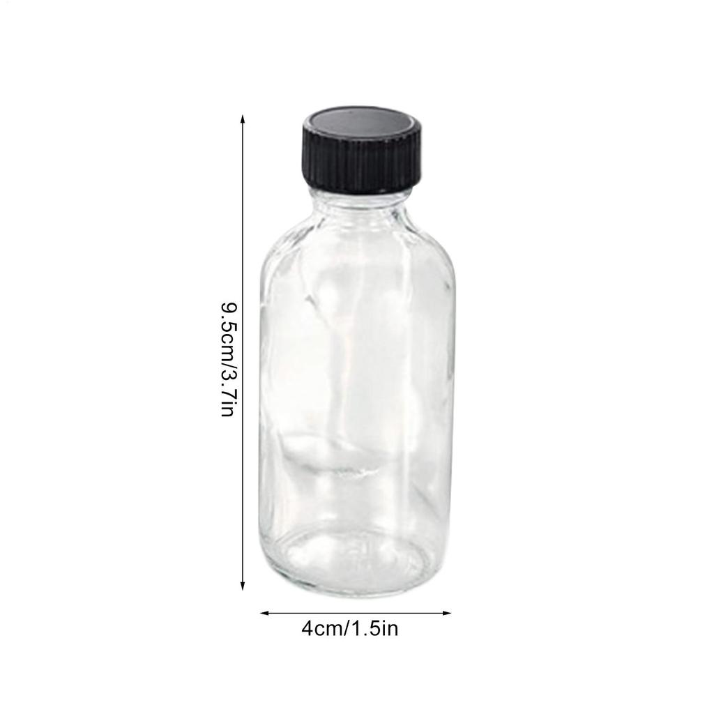 Juicing Bottles Reusable Glass 12X Glass Ginger Containers With Lids 2 Oz/60 Ml Small Clear Take Out Containers Ginger Shots