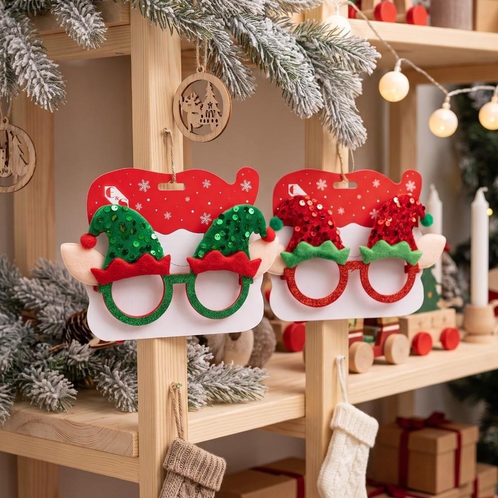 No Lens Party Glasses Elf Hat Design Photo Prop New Novelty Eyeglasses Cosplay Event