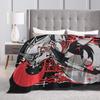 Sexy Loona Helluva Boss Anime Blanket Warm Plush Throw Blanket For Girls Boys Home Decor Flannel Bedspread Bed Cover