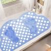 Machine Washable Shower Non-Slip Mats Waterproof Floor Mat Soft Bathtub Mat  Children