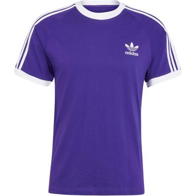 Koszulka męska Originals Adicolor Classics z logo 3 paski w paski slim fit z krótkim rękawem Akademski Fiolet IZ2369
