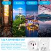 Xiaomi 3pcs EU To US Japan Canada Travel Plug European Italy Switzerland Brazil Socket Adapter USA JP Travel Adapter Power Converter