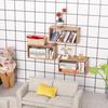 1Pcs 1:12 Dollhouse Miniature Wooden Storage Cabinet Storage Rack Bookshelf Model Furniture Accessories Toys