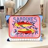 A Sardine Patterned Makeup Bag- Multifunctional Zipper Pouch, Jewelry Storage Bag, Perfect Travel Zipper Small Storage Bag.