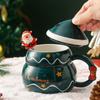 Weihnachtsgeschenke Keramiktassen Kreative Keramik-Kaffeetasse Neues Design Tassen für Paare Büro Zuhause