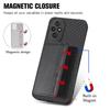 C1-02 For Honor 200 5G Case Card Holder Carbon Fiber Leather+PC+TPU Phone Cover