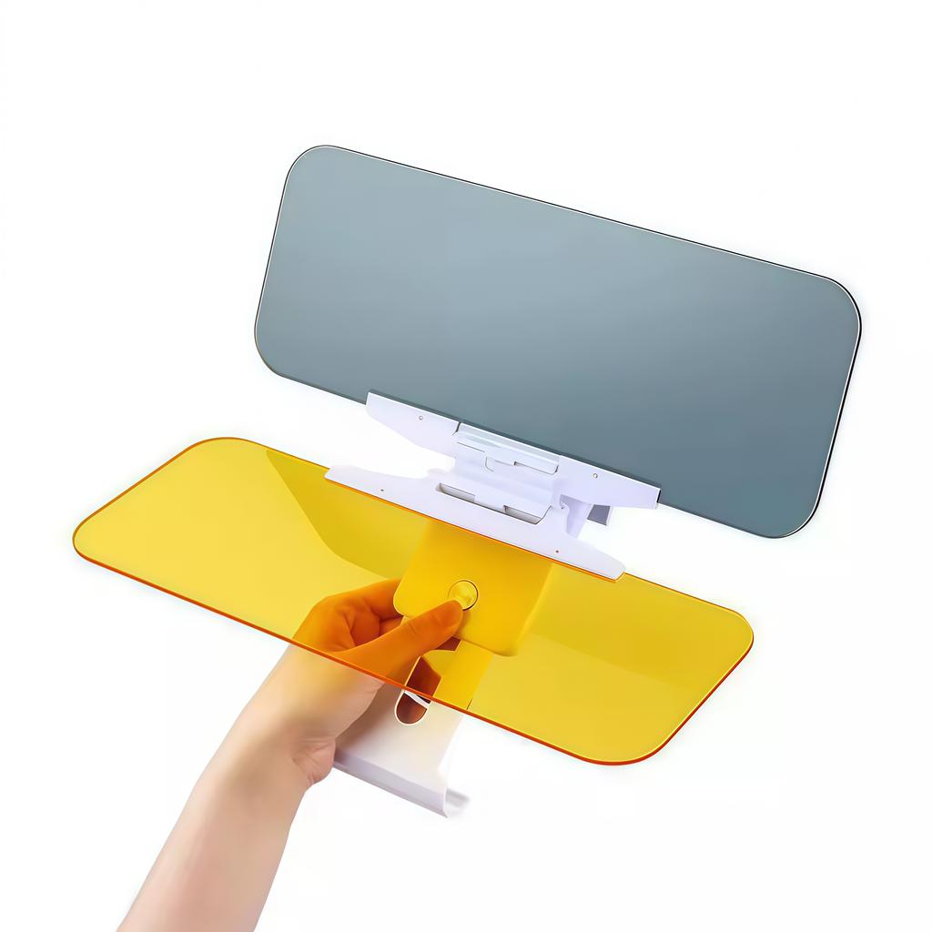 Two-In-One Car Sun Visor Polarized Sun Visor Transparent Anti-Glare Adjustable Suitable For Both Day And Night Adjustable Windsh