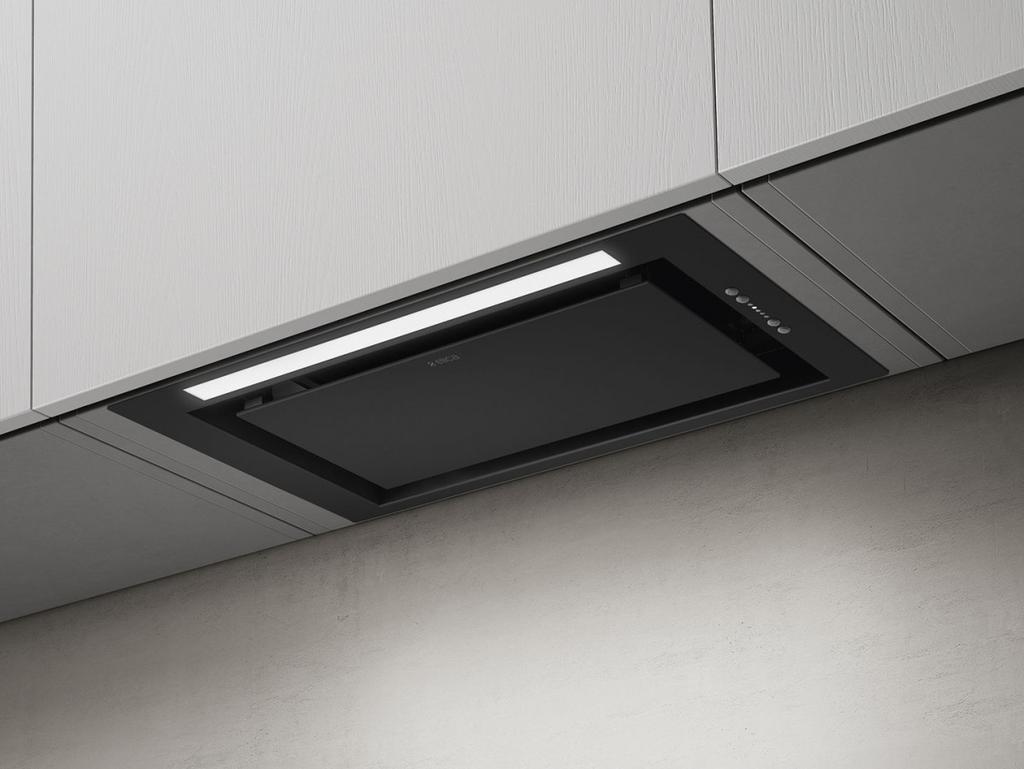 Elica Lane BL/A/52 Built-In Kitchen Hood, Black