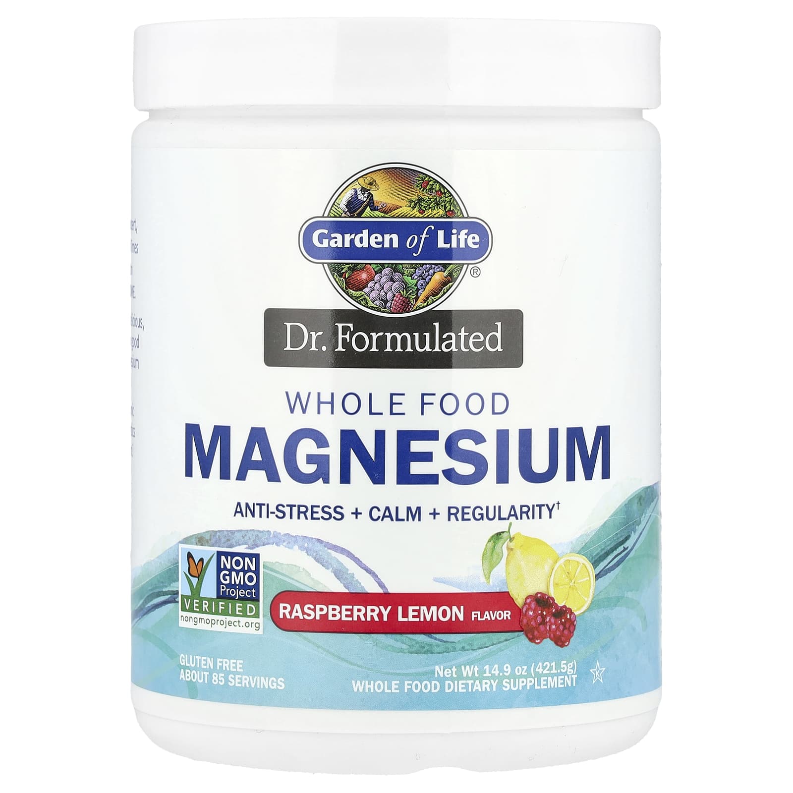 

Doctor s Manufacturing, Natural Food Magnesium, Raspberry Lemon, 421.5G(14.9Oz)