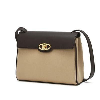 [MAISON] Beige Canvas Crossbody Bag S AABA5E322I3
