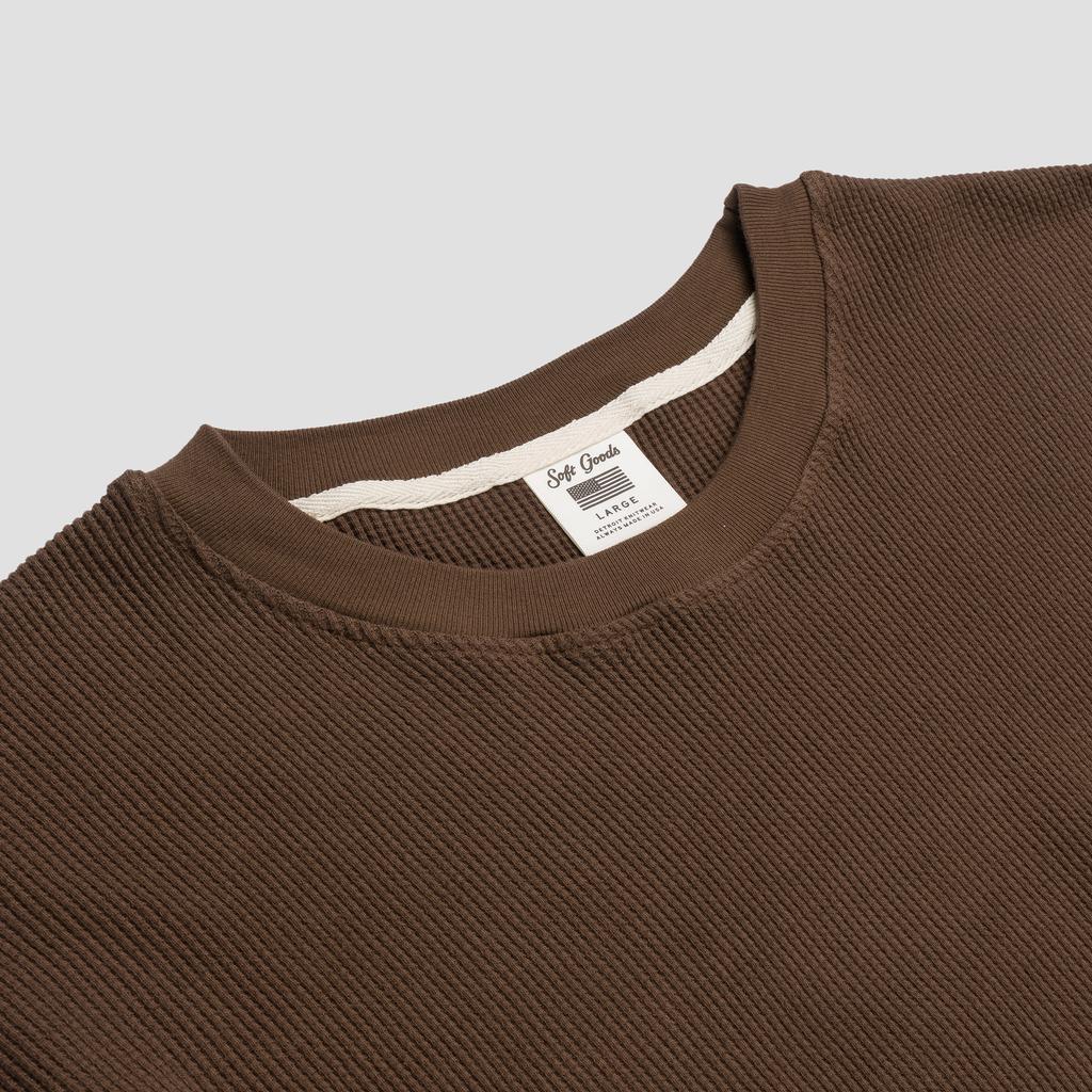 Sopeuteugusjeu Thermal Long Sleeve T-Shirt, Dark Walnut (Type A)