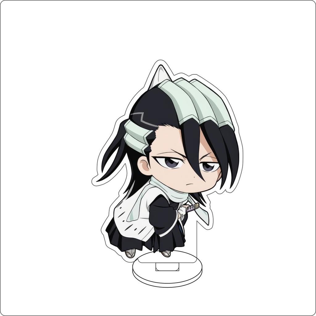 10CM Anime BLEACH Figure Stand Model Grimmjow Jaegerjaques/Urahara Kisuke/Kurosaki Ichigo Cute Desk Decor Standing Sign Gifts
