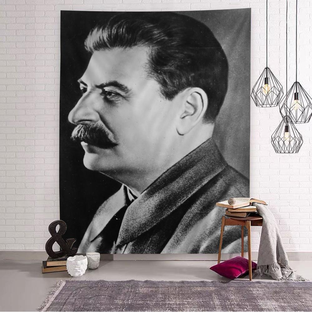Lenin Joseph Stalin DIY Nástěnná tapiserie Umění Sci-fi Místnost Domácí dekorace Nástěnné umění Dekor