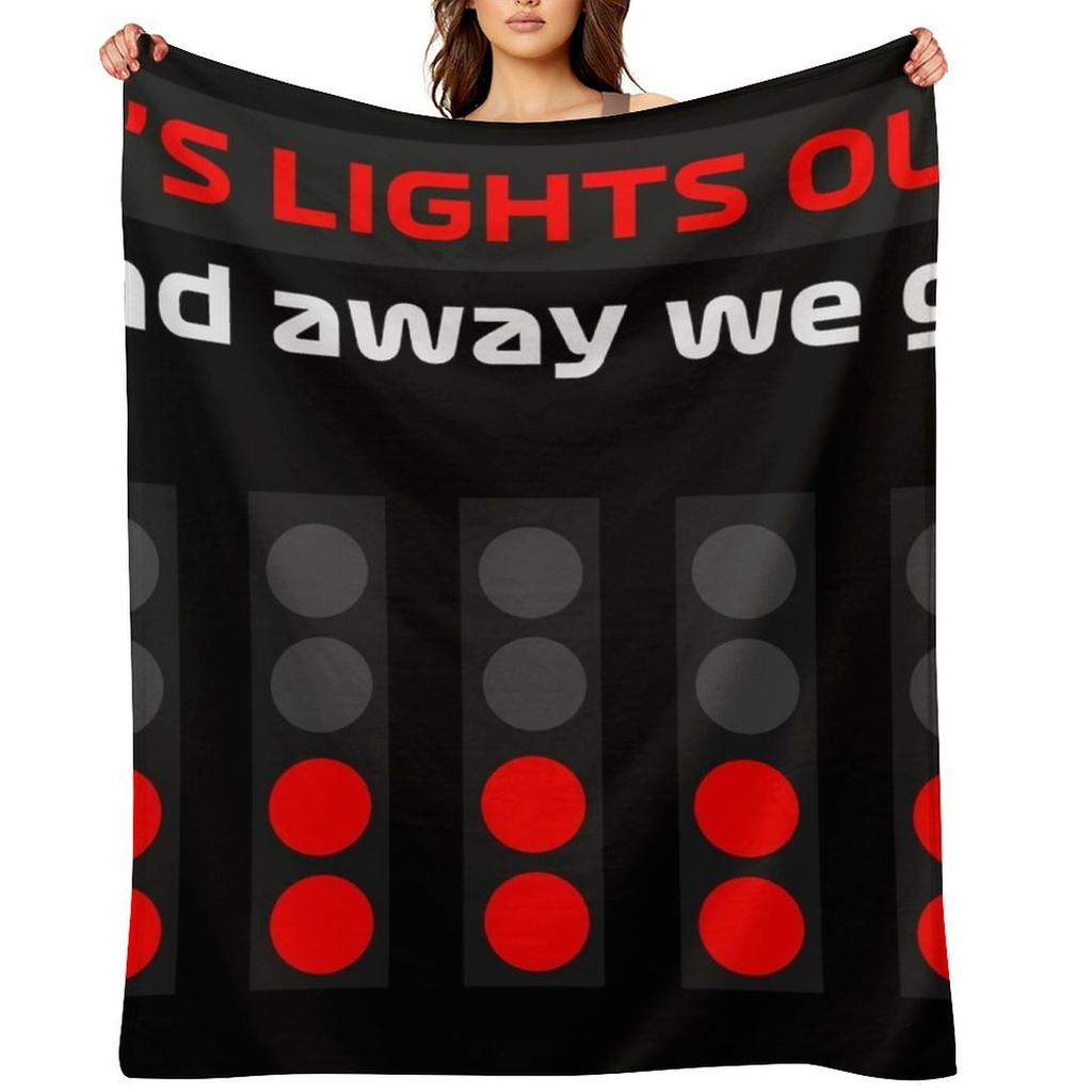 IT'S LIGHTS OUT AND AWAY WE GO (2) Throw Blanket blankets and throws warm winter Decoratives Comforter Blankets