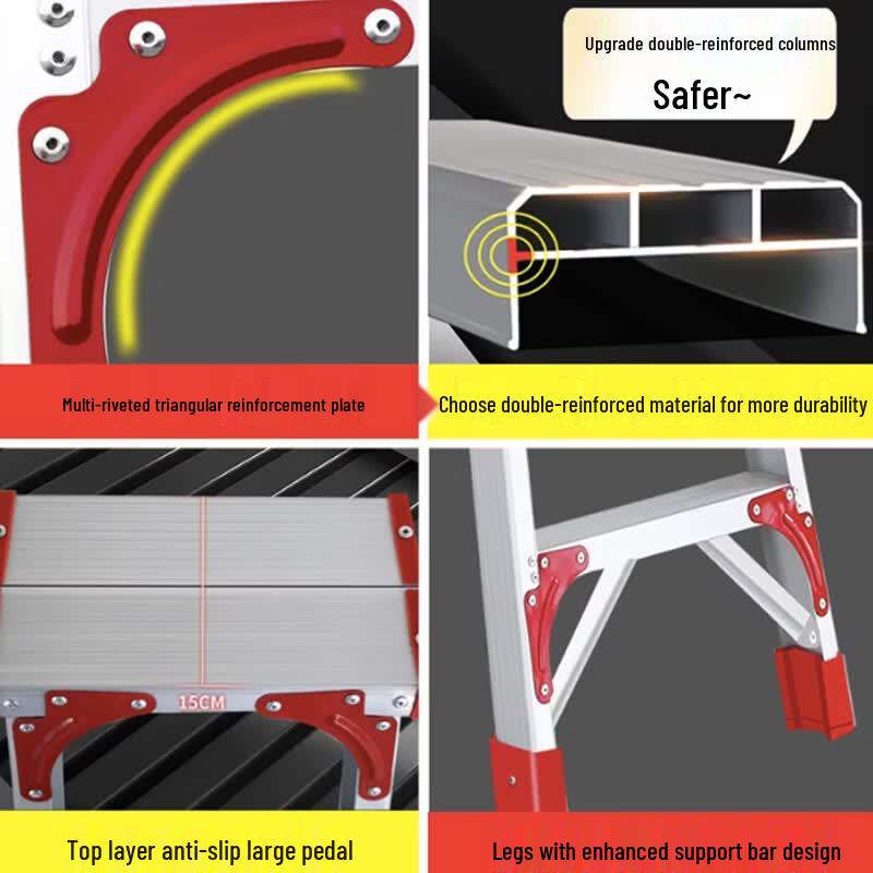 Heavy-Duty Aluminum Alloy A-Frame Ladder