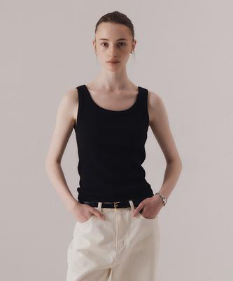 SILN Classy Scoop Neck Sleeveless (Black)