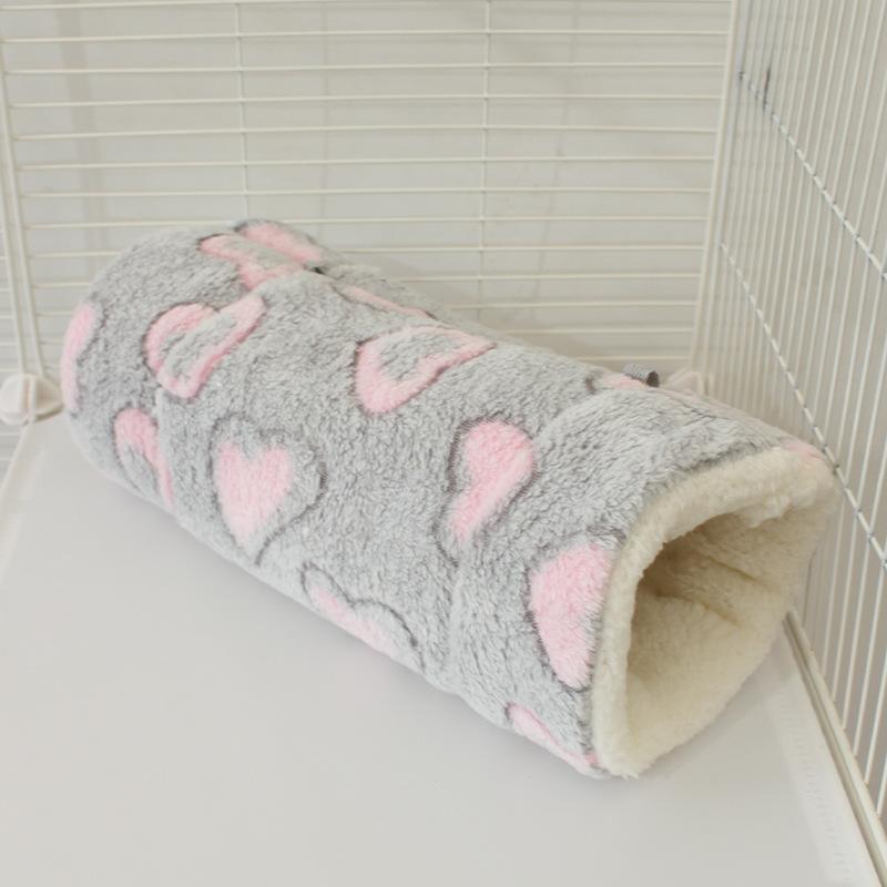 Pet Channel Nest Hamster Warm Channel Flower Branch Mouse Sugar Glider Mink Guinea Pig Guinea Pig Ultra-soft Plush Tunnel Nest