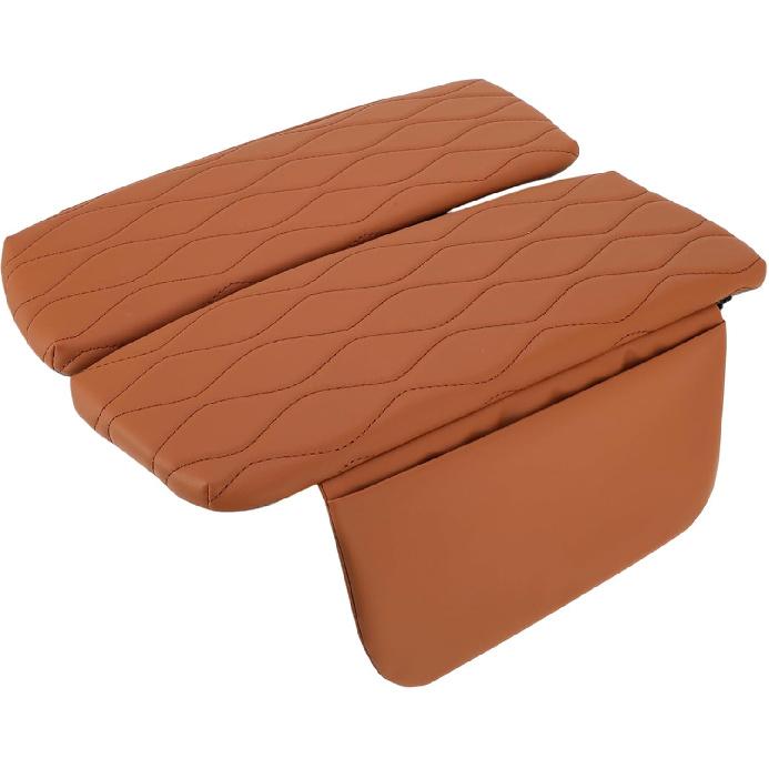 

Center Console Cover for BMW X5 G05 2019-2025 Nappa Leather Console Armrest Cover for BMW Waterproof Armrest Cushion Black коричневый