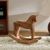 Creative Hand Carved Wooden Horse Series Retro Style Rocking Horse Desktop Decoration Ornament For Friends Commemorative Gift