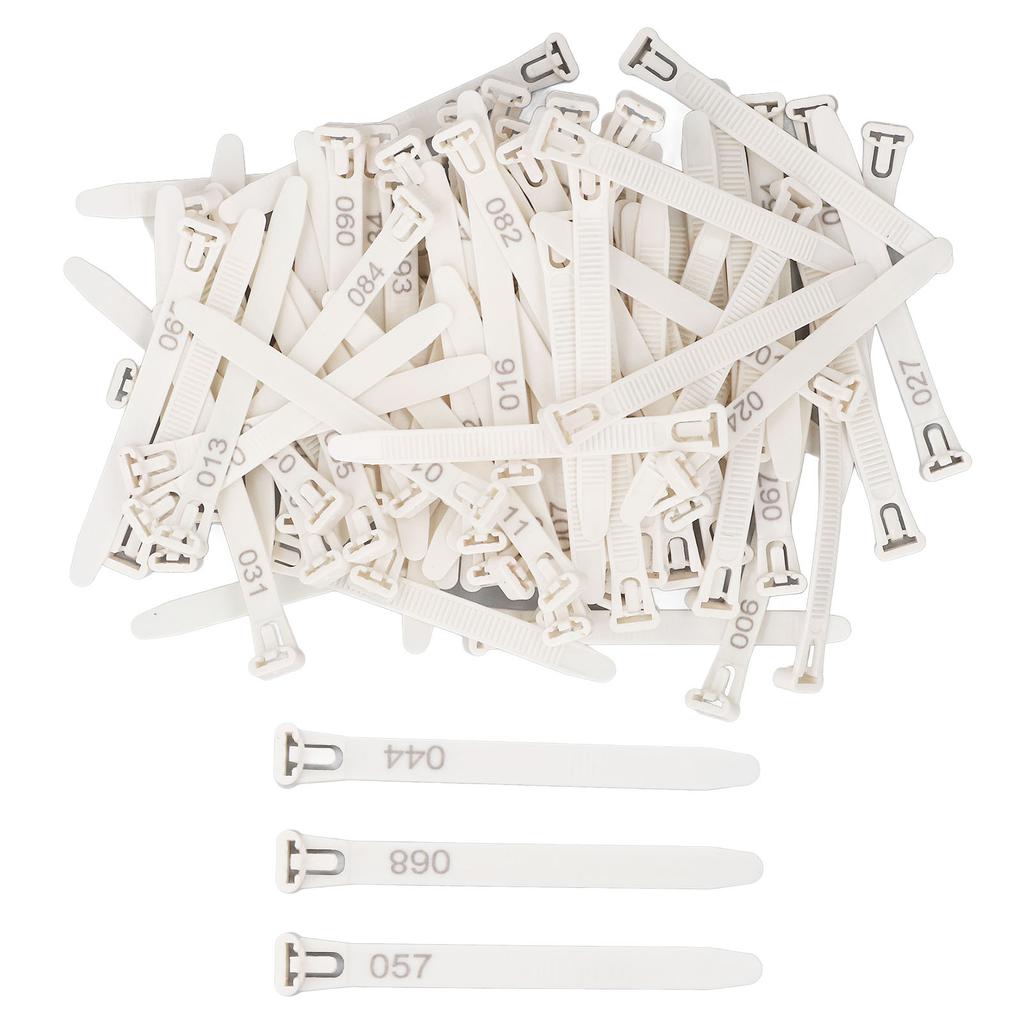 Chicken Leg Rings 1-100 Numbered Chicken Identification Leg Bands Tags Reusable for Ducks Chicks