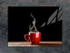 Glass stovetop protector 70x52 Coffee