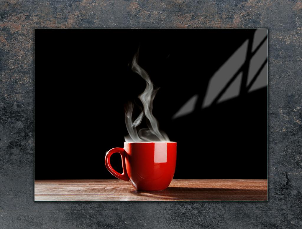 Glass stovetop protector 70x52 Coffee