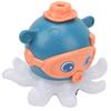 Baby Floating Ball Toy Electric Octopus Bath Toy Music Light Educational Water Toy for Boys Blue