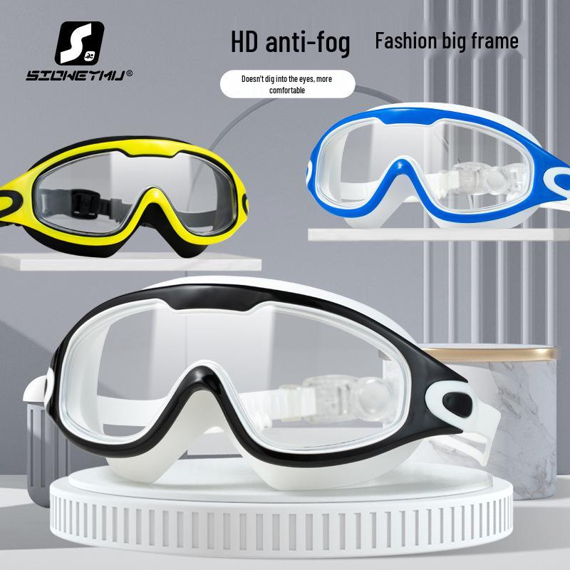 

HD Waterproof Anti-Fog Swim Goggles & Cap Set for Adults