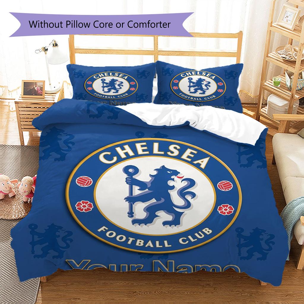 Chelsea F Custom Name Pattern Bedding,Quilt Set Quilt Cover Pillowcase Home Birthday Gift(1 * Duvet Cover + 2 * Pillowcase, Without Core)