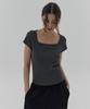 DEARSTALKER D. Basic Stripe Square-Neck T - 3 Color