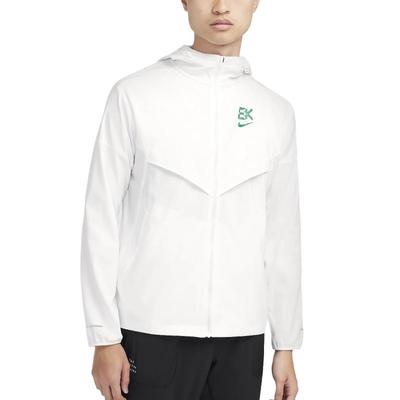 Niewiarygodnie Lekka Kurtka Sportowa z Kapturem i Zamkiem Kipchoge Windrunner Męskie kurtki Summit-White Stadium-Green FV9607-121