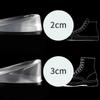 Gel Heel Spurs Insoles for Flat Feet and High Arch Relief Invisible Height Increase Pads Heel Cushions Inserts for Shoes