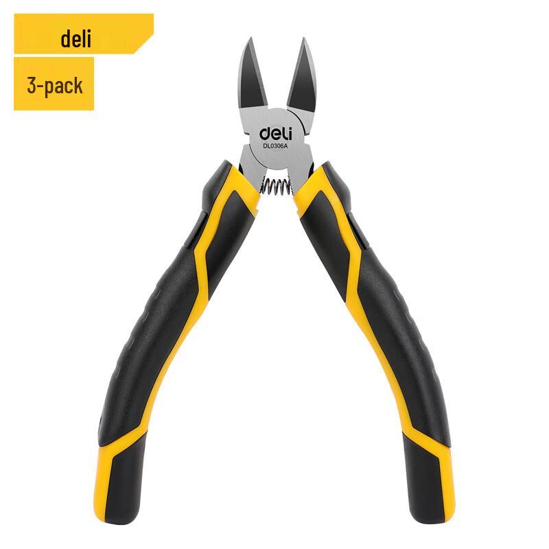 Deli 6-inch Diagonal Cutting Pliers Set (3-Pack) 6 inch (3-Pack)