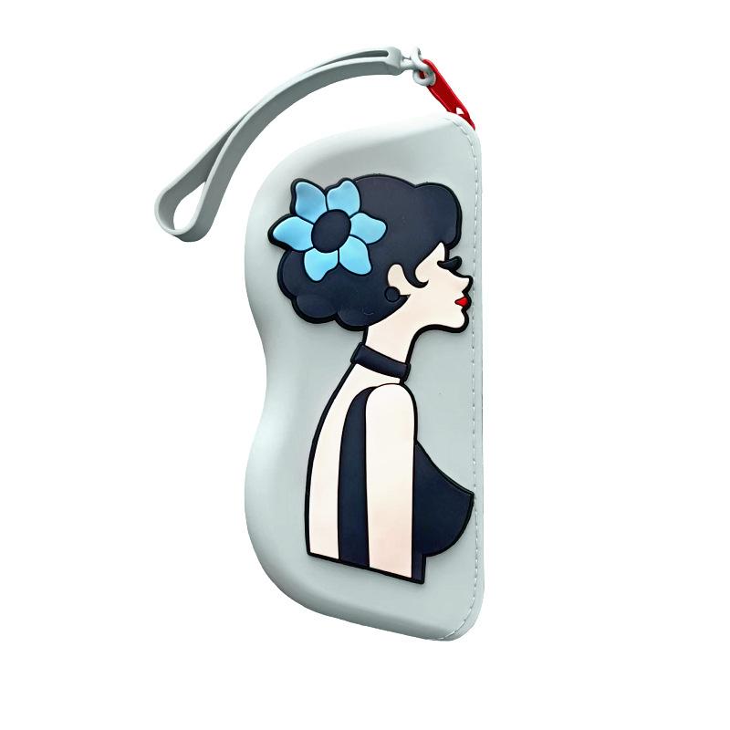 Modische Tragbare Multifunktionale Brillen Tasche Wasserdicht Staubdicht Münzbeutel Silikon Kleine Gegenstände Taschen Brillenetui für Reisen