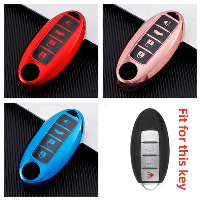4 Buttons for Nissan Sentra Leaf Rogue Sunny Versa Patrol X-Trail GT-R Infiniti TPU Car Key Case Smart Remote Fob Protector