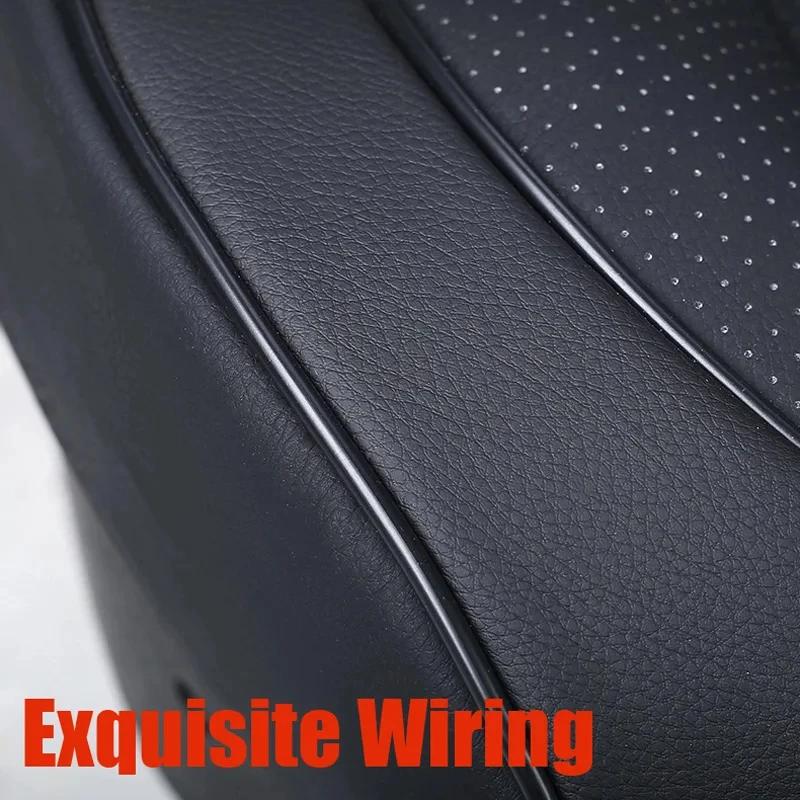 New Front Car Seat Cover Pu Leather Cars Seat Cushion Automobiles Seat Protector Universal Car Chair Pad Mat Auto Accessories