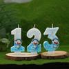Dingdang Cat Handmade Creative Digital Handmade Candles Birthday Party Cake Decoration Candles