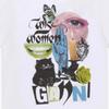 Ganni Damen T-Shirt Logo-Patch T4157 151
