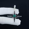 Natural Green Onyx Gemstone Silver Pendant In 925 Sterling Silver - Handmade Star Design, Everyday Wear Jewelry, Unique Designs Pendant
