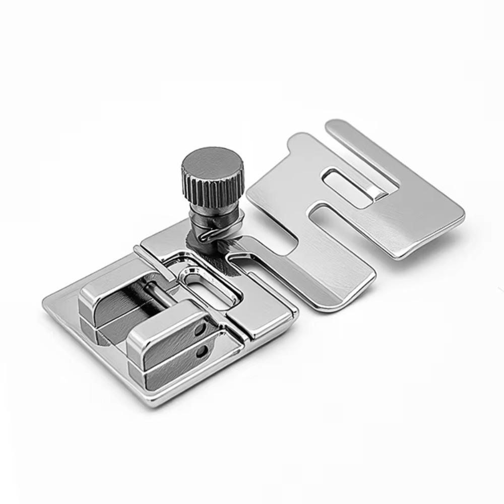9907-6 Elastic Band Presser Foot Silver Sewing Machine Tools Elastic Cord Band Fabric Stretch