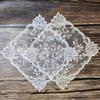 Lace Table Placemat Square Coaster Antique European Embroidery Table Mat  Bar