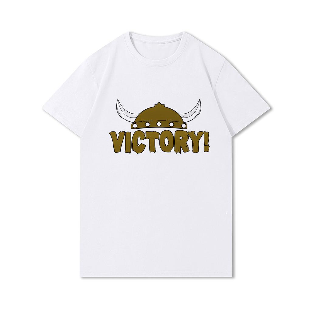 100% Cotton Summer Men T Shirts Viking Vintage Skull Beard with Headphone Printed Casual Top Tees