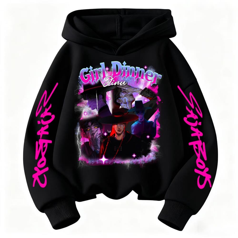 

Global Trend New Girl Dinner Boys Handsome Printed Children s Hooded Sweatshirt Is Very Fashionable and Eye-catching 100