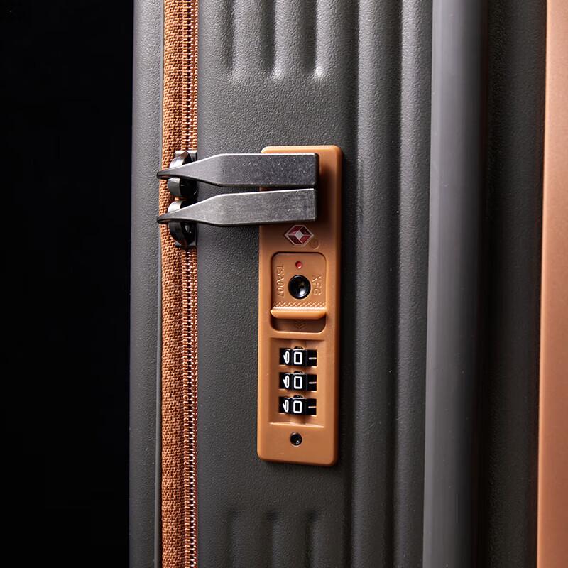 ZMN Side-Opening Zipper Trolley Suitcase