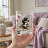 Basis Drinkgerei Whiskeyglas, Teckel Glas Tumbler, Handgeschilderd Hond Bloemenmok Kort voor Koffie, Home Bar Cadeau Liefhebbers Transparante Drinkglazen