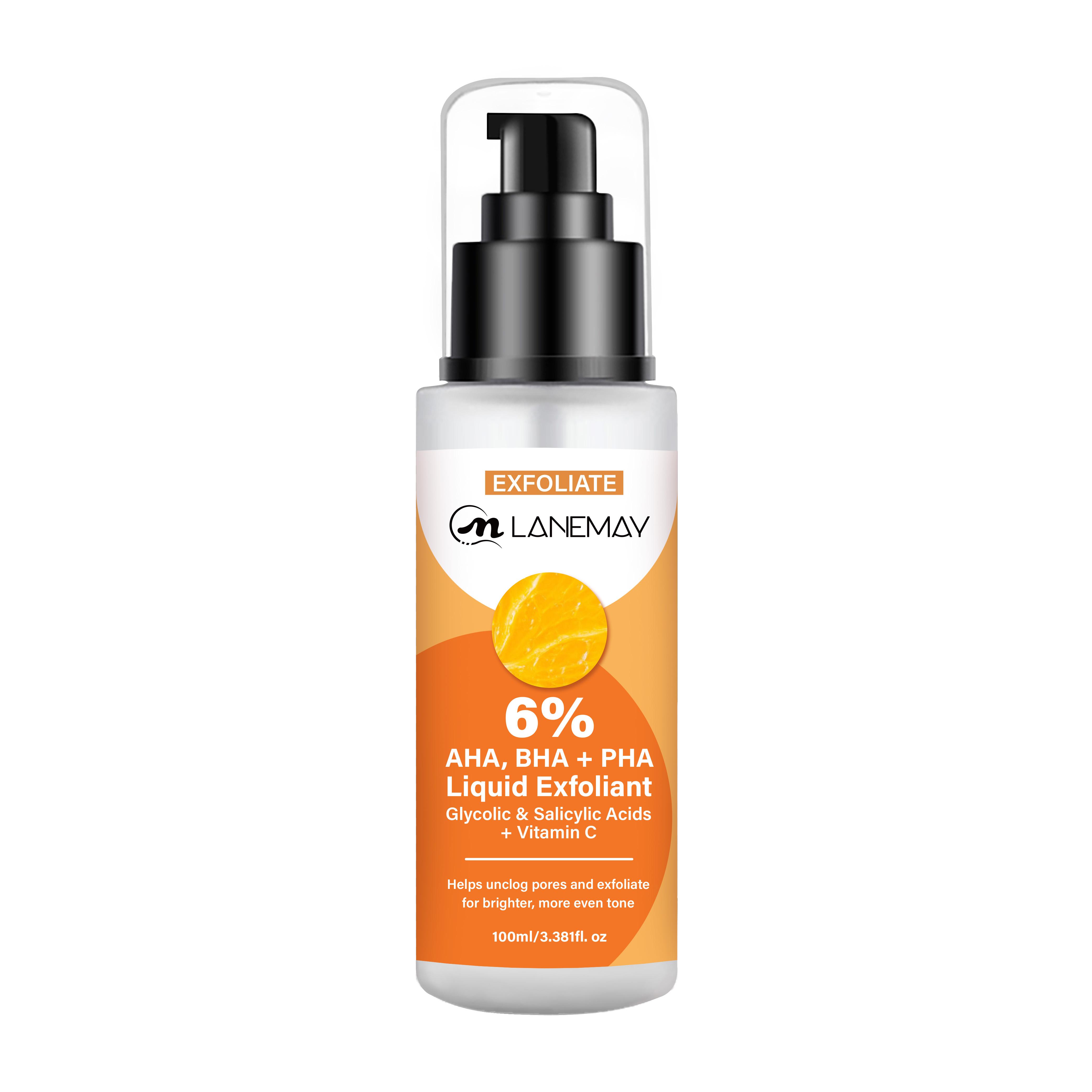 AHA, BHA + PHA Toner-Exflodration & Hydration-Brightens Even Skin Tone-Toner With Added Vitamin C-Suitable For All Skin Types, 100ml