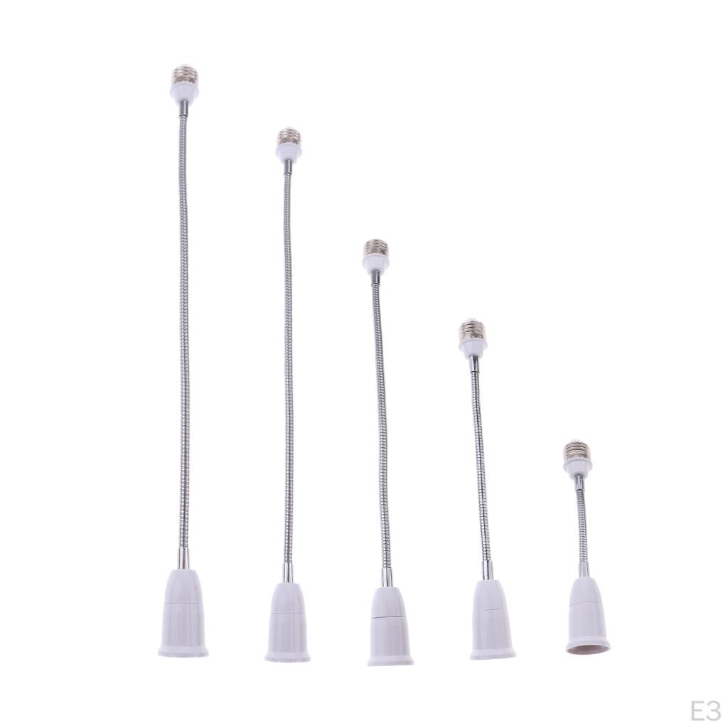 20/30/40/50/60CM Long E27 To Light Lamp Socket Bulb Flexible Extend Adapter