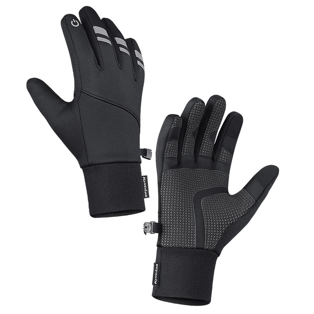 Winter Warm Cycling Gloves Touch Screen Waterproof Windproof Reflective Ski Riding Gloves